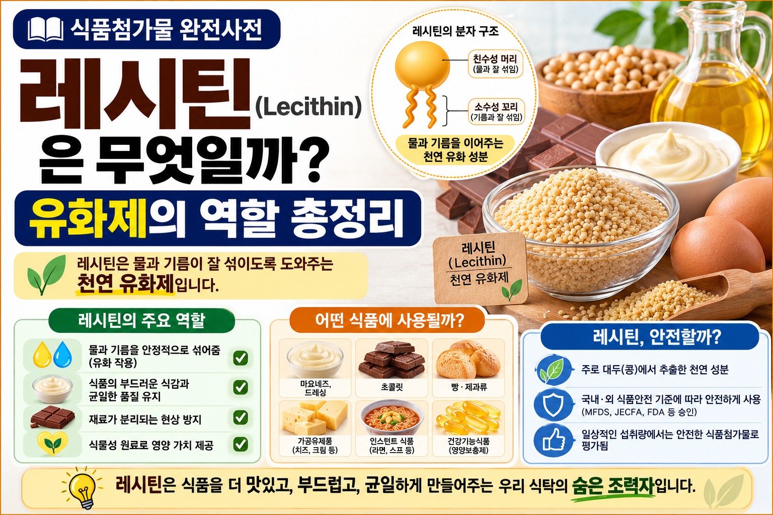 식품첨가물 레시틴 썸네일