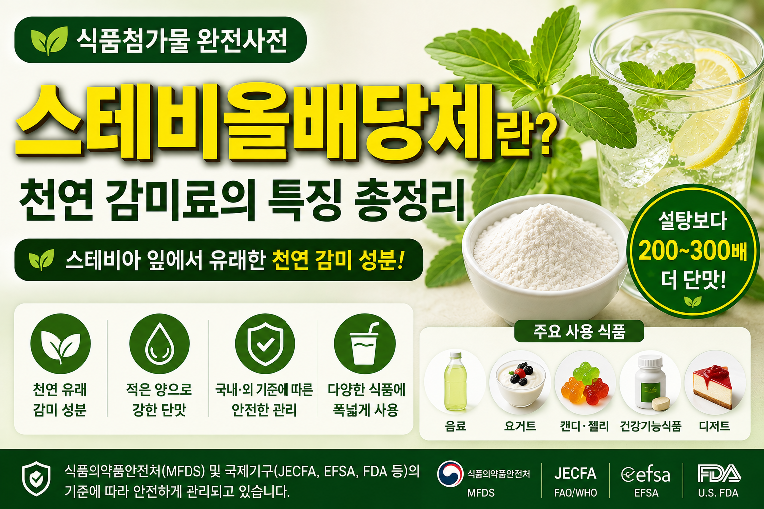 식품첨가물 스테비올배당체 썸네일
