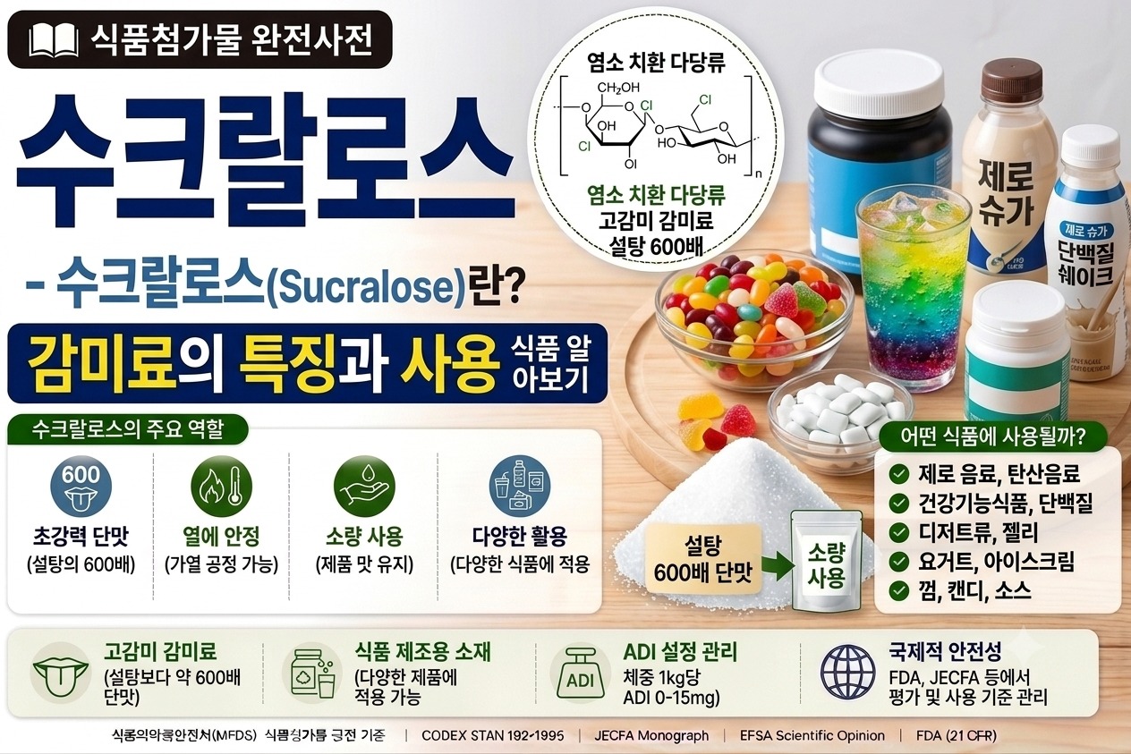 식품첨가물 수크랄로스 썸네일