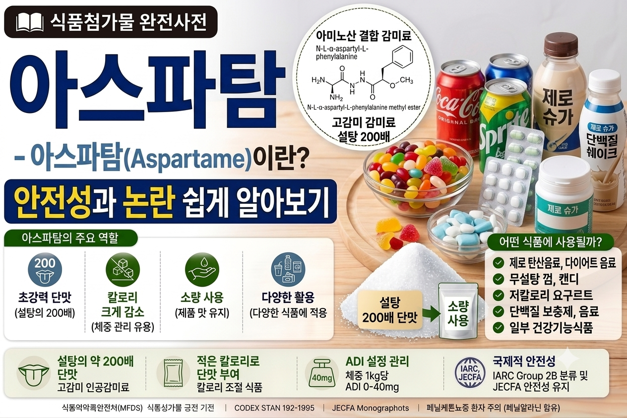 식품첨가물 아스파탐 썸네일